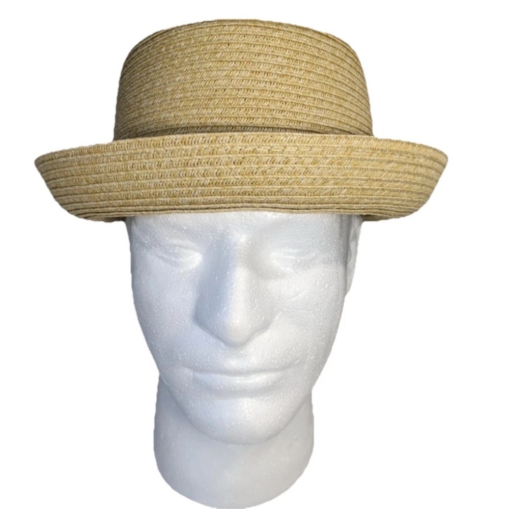 NEW- Size S/M - Cremieux Casual Bowler Hat - Paper -Tan MSRP: $45